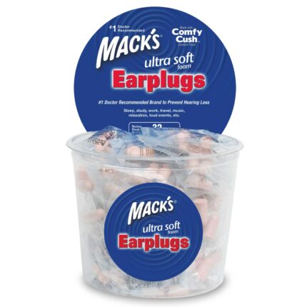 Macks Ultra Soft Foam Earplugs 100 Pair Tub